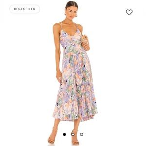 ASTR - Blythe Dress in Coral Multi